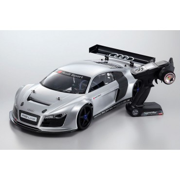 AUTOMODELO KYOSHO INFERNO GT2 RACE SPEC. AUDI R8 NITRO 1/8 4WD MOTOR KE25 RÁDIO 2.4GHZ BRINDE MOTOR AMACIADO KYO 31835B